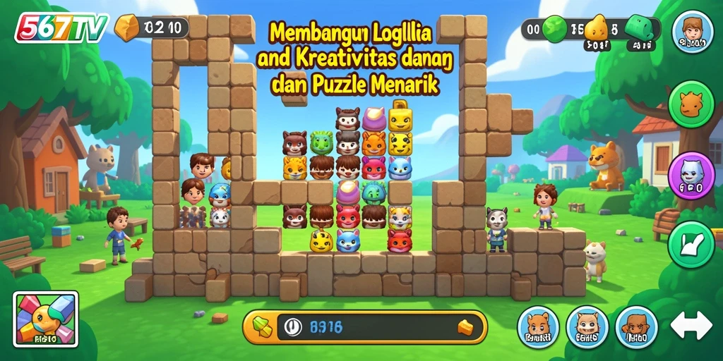 Screenshot gameplay 567TV menampilkan tantangan puzzle yang menegangkan.