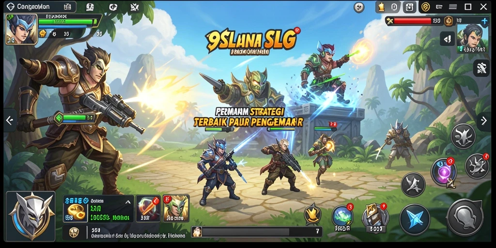 Screenshot menunjukkan aksi pertempuran intens di 9SL.