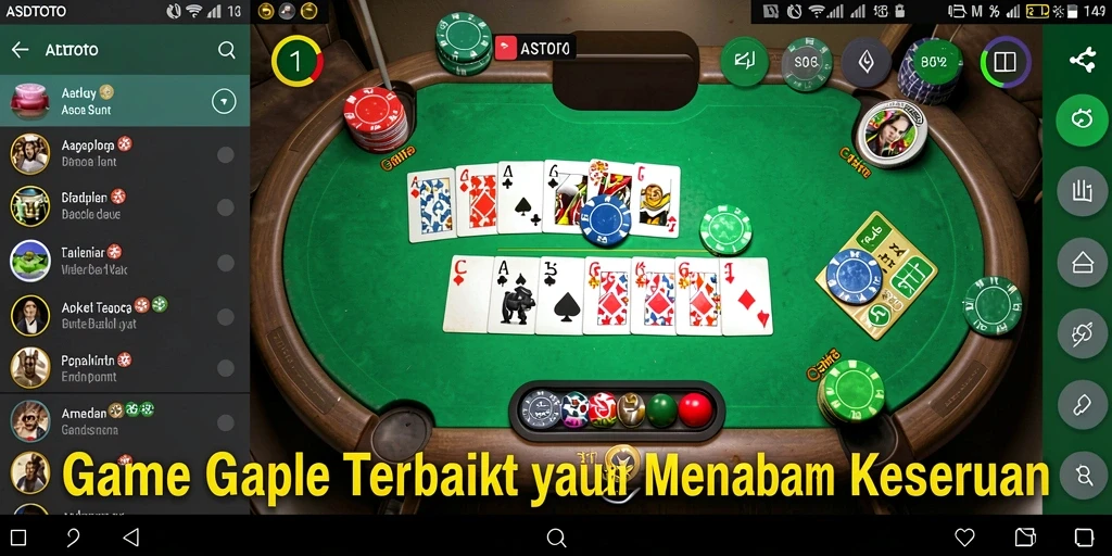 Tampilan menarik dari gameplay Gaple ASDTOTO yang mengasyikkan.