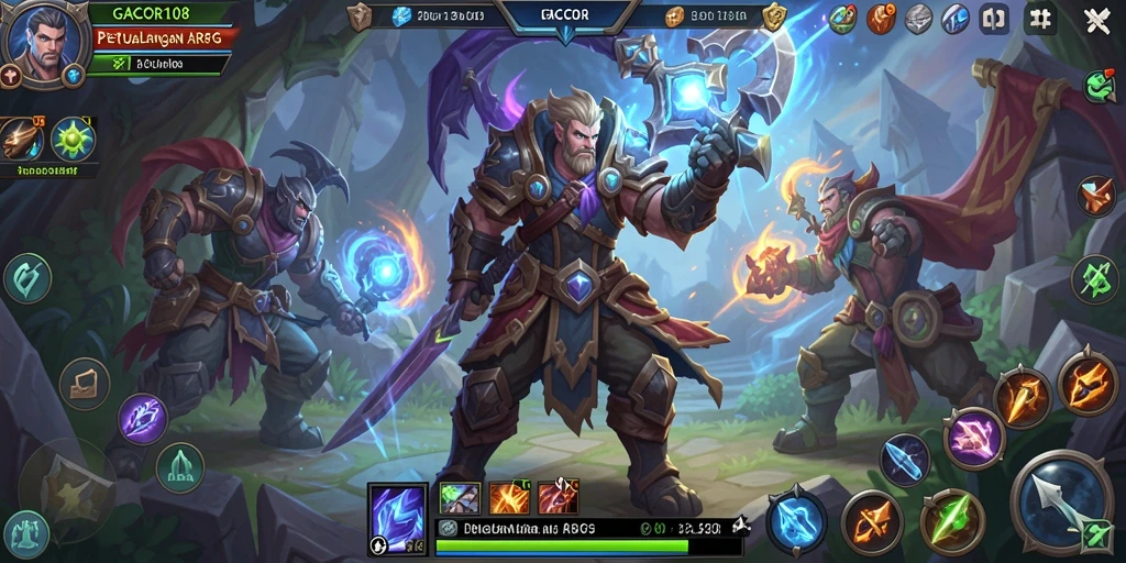 Tampilan gameplay seru di dunia penuh petualangan GACOR108.