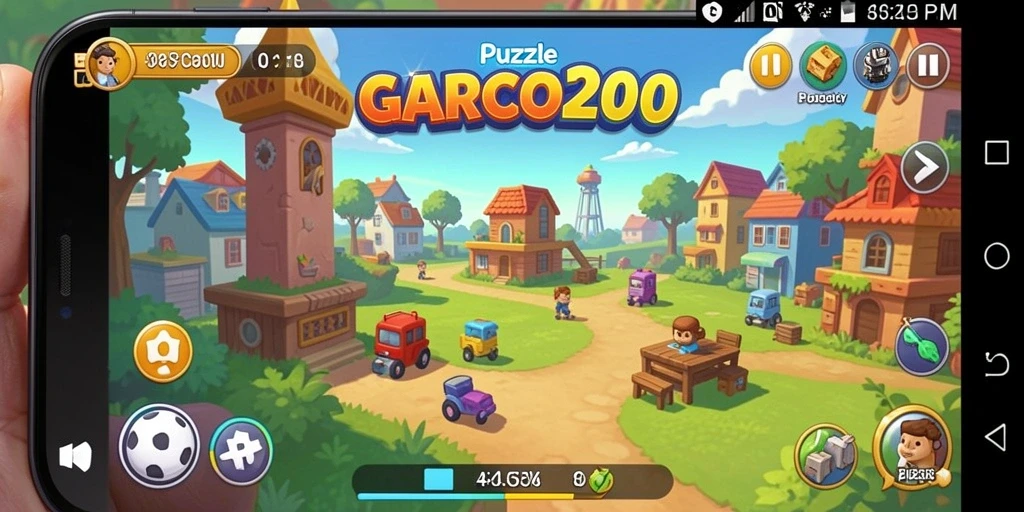 Tampilan gameplay seru dengan berbagai level puzzle menantang.