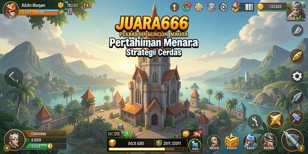 Tampilan gameplay intense saat mempertahankan menara dari serangan musuh.