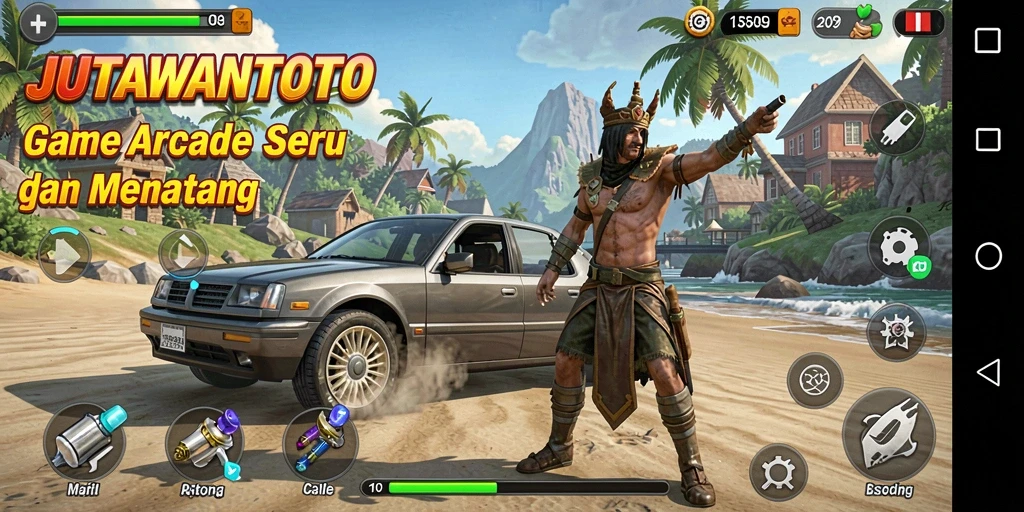 Tampilan gameplay seru dari JUTAWANTOTO yang penuh tantangan.