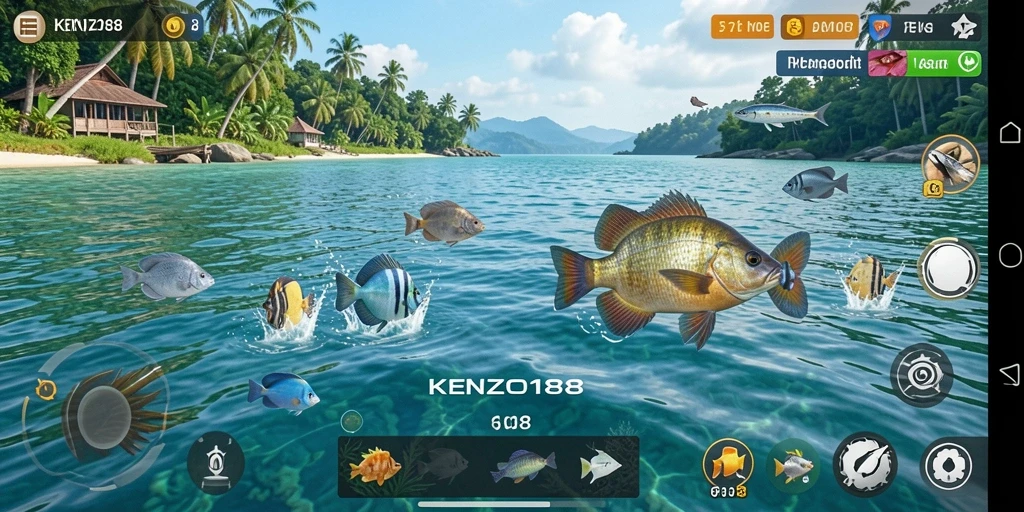 Tangkapan ikan yang mengesankan dalam KENZO188.