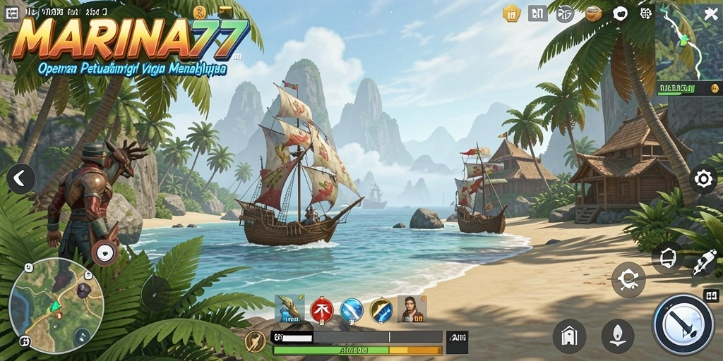Screenshot gameplay Open World MARINA77 dengan petualangan yang seru.