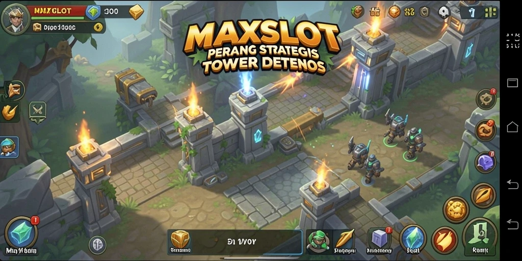 Gameplay Tower Defense yang seru dan strategis di MAXSLOT.