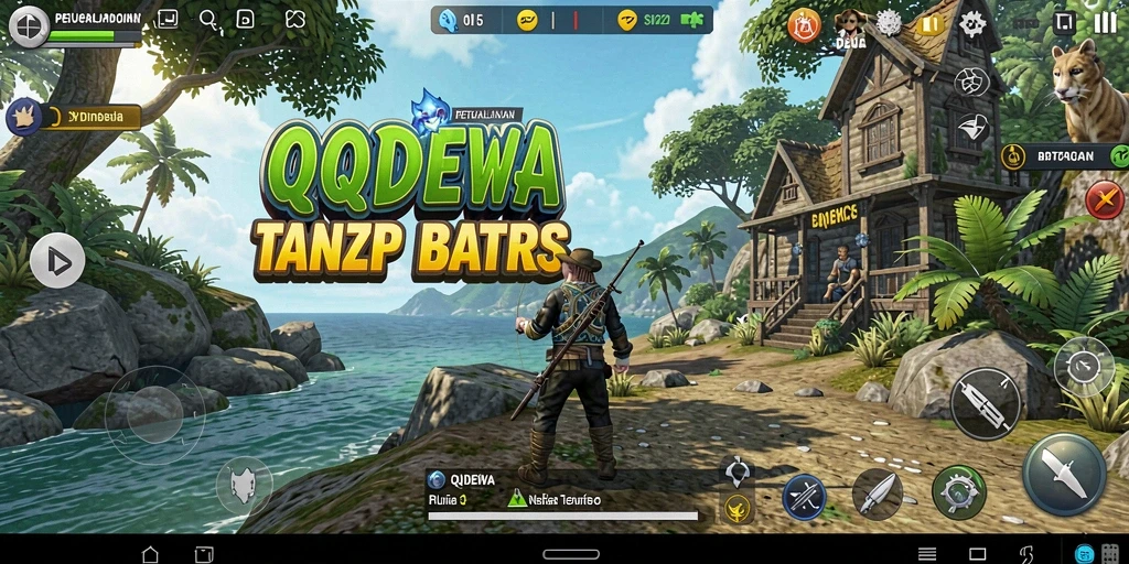 Tampilan gameplay dari QQDEWA yang menakjubkan dan penuh warna.