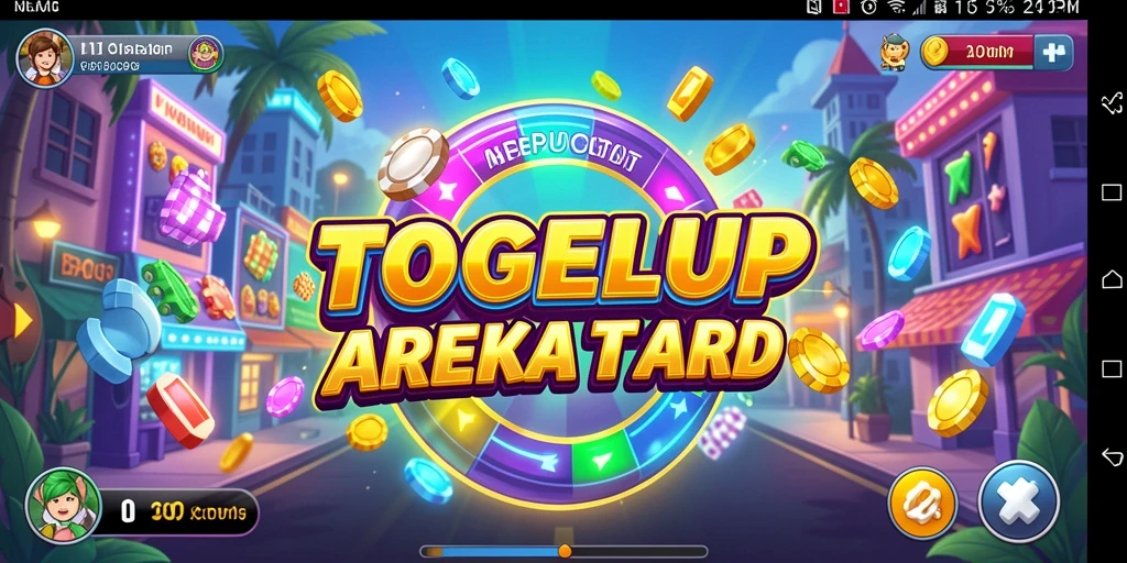 Screenshot gameplay TOGELUP menampilkan tantangan seru di dalam permainan.