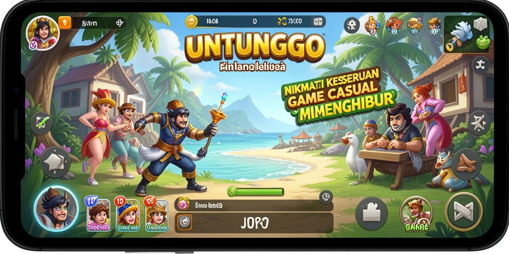 Tangkapan layar gameplay <strong>UNTUNGGO</strong> yang menunjukkan aksi seru dan menarik.