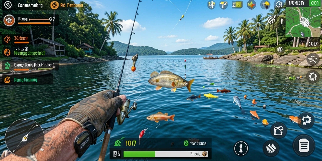 Gameplay memancing yang seru dan menantang di V87.