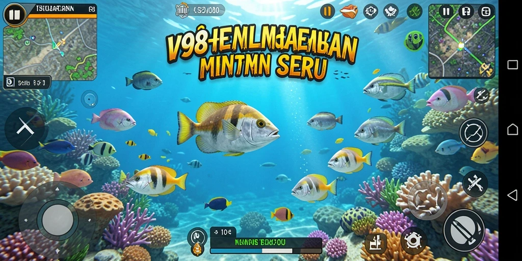 Gameplay menembak ikan yang seru dan menarik di V98.