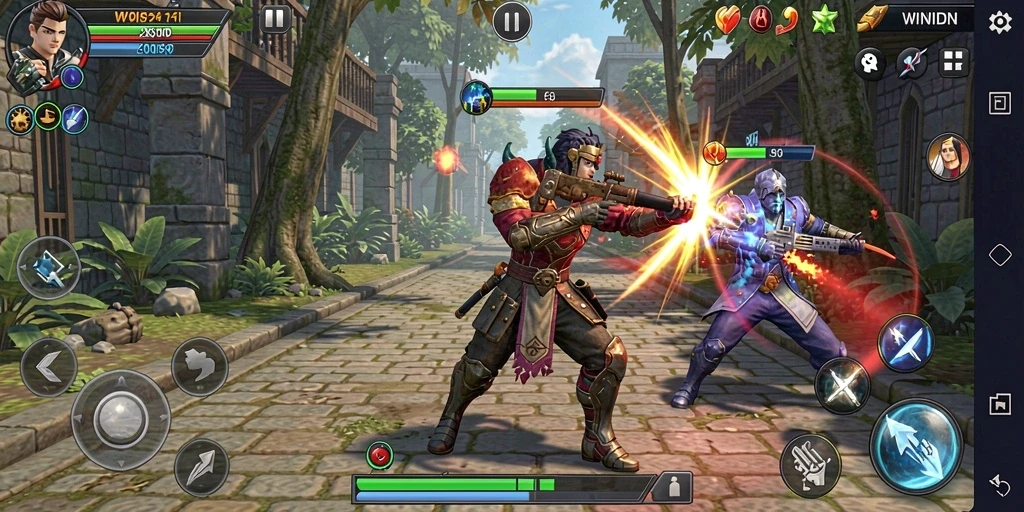Tampilan gameplay WINIDN yang menantang dan strategis.