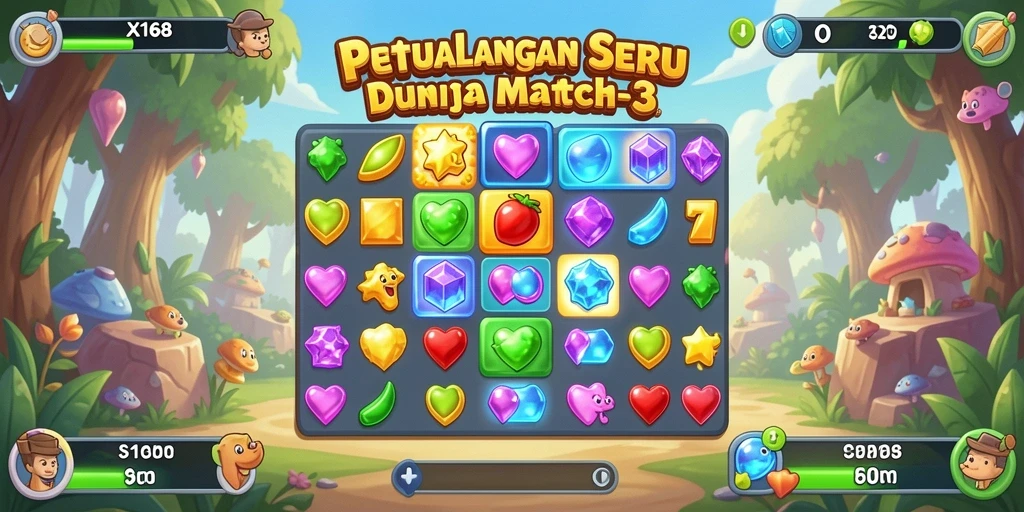 Screenshot utama X168 menampilkan gameplay seru dan penuh warna.